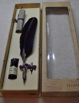 Kalligraphie Set 0136 violett mit Gänseschreibfeder und 10 ml Tinte  in einer Geschenkbox - Aschaffenburg