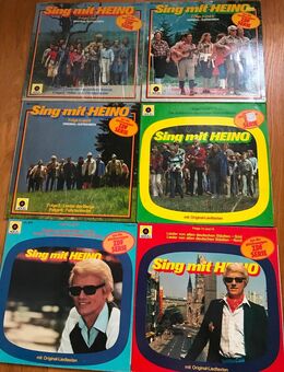 Heino 6 diverse LP's , sehr alt, aus der Serie SING MIT aus meiner Sammlung, die ich z.Z. auflöse, gemäß Fotos - Solingen (Klingenstadt)