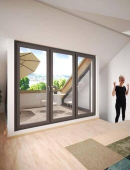 Seesicht / Neubau Galeriewohnung mit Südbalkon + Dachterrasse / 3½ Zimmer / Energiestandard A+ - Gaienhofen