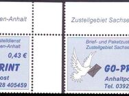 GO-Print: MiNr. 1 - 2, "Brieftaube mit Brief", Satz, ER, pfr. - Brandenburg (Havel)