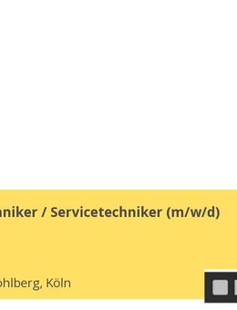 Medientechniker / Servicetechniker (m/w/d) - Köln