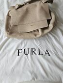 FURLA Handtasche_Cremefarben_Echtes Leder in 20535