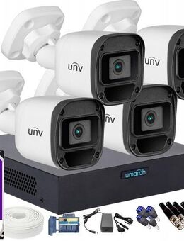 Uniarch 2MPX-AHD-KIT zur Überwachung Überwachungskamera ÜBERWACHUNGS-KIT 4 FHD-KAMERAS OUTDOOR-APP CCTV IOS Android - Wuppertal