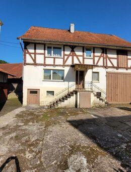 FÜR HANDWERKER!!! Sanierungsbedürftiges Fachwerkhaus mit Werkstatt und Garagen in Neuenstein-Aua - Neuenstein (Hessen)
