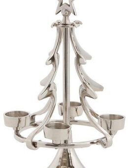 my home Adventsleuchter Jason, Weihnachtsdeko (1 St), Kerzenhalter im besonderen Design, Tannenbaum aus Aluminium