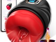 Elektrischer Masturbator Masturbieren für Männer 9 Vibration, Penistrainer App-steuerung mit Heizstab, Sex Spielzeug für die Männer Solo Masturbatoren Oral Vibrator Penis Sexspielzeug - Ennigerloh Zentrum