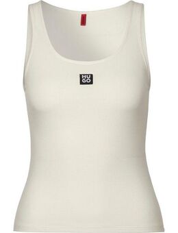HUGO Tanktop mit HUGO Stickerei