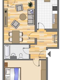 Gepflegte 2-Zimmer-Wohnung in Ratingen West! - Ratingen
