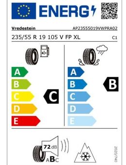Ganzjahresreifen M+S. Markenreifen Vredestein Wintrac Pro 235/55 R19 105V - Köln