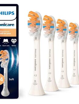 Philips Sonicare Aufsteckbürsten A3 Premium All-in-One, für eine gründliche Gesamtreinigung, für jedes Sonicare Handstück