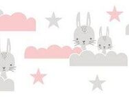 A.S. Création Bordüre Dreamy Bunny, glatt, Motiv, abstrakt, naturalistisch, Kindertapete Tapete für Baby und Kinder Borte Flur Design Wandtapete