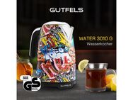 Gutfels Wasserkocher WATER 3010 G, 1,7 l, 2200 W, 1,7 L, 2200 Watt, Graffitti-Style