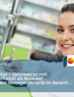 Augenoptiker / Optometrist mit Vertriebsaffinität als Business Development Manager (m/w/d) im Bereich Sales - Landsberg (Lech)