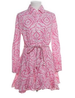 NEU * Romantik * Blumen * Blüten * Flower- Power * Ornamente * BOHO * Baby- Doll * Volant * Hemdblusen * Mini- Kleid oder Long Tunika "ZARA" Gr. 38- 40/ S- M * pink * weiß * - Riedlingen