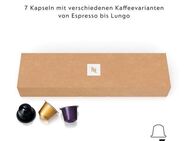 NESPRESSO Kapselmaschine EN640.B von DeLonghi, schwarz, inkl. Willkommenspaket mit 7 Kapseln