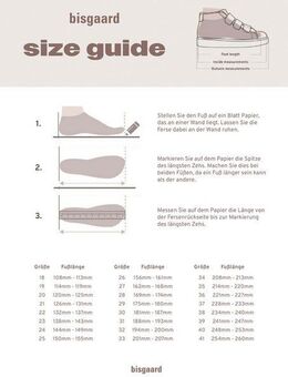 Bisgaard ellis tex Winterstiefel Klettschuh mit TEX-Membrane, Größenschablone zum Download
