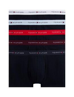 Tommy Hilfiger Underwear Trunk 5P TRUNK WB (Packung, 5-St., 5er) mit Tommy Hilfiger Logo-Elastikbund, Signature Kollektion