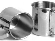 ECHTWERK Gläser-Set, Edelstahl, Outdoor Becher, Camping Tassen, Geschenkset, bruchsicher, 1000 ml