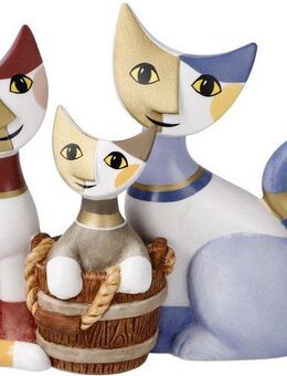 Goebel Sammelfigur Rosina Wachtmeister Katzenwelt, Rosina Wachtmeister - Katzen Il giorno del bagno