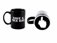 Kreative Coole Tasse Kaffeetasse Geschenk Stinkfinger Mittelfinger schwarz Büro  14,90 € - Villingen-Schwenningen