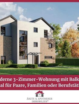 Moderne 3-Zimmer-Wohnung mit Balkon - Ideal für Paare, Familien oder Berufstätige - Moormerland