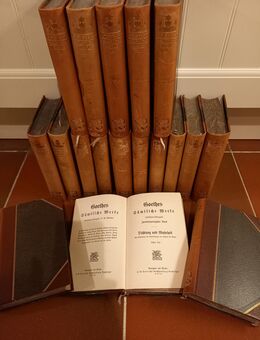 Goethes Sämtliche Werke (18 Bände von insgesamt 40). Jubiläums-Ausgaben v. ca. 1900. Cotta´sche Buchhandlung Nachfolger - Rosenheim