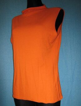 NEU * Stylisch * klassisch * apart * Ärmelloser * Feinstrick- Pullover "HEINE" Gr. 44- 46/ L- XL * mandarin * orange * - Riedlingen