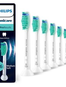 Philips Sonicare Aufsteckbürsten C1 ProResults HX6016/87, aufsteckbar, mit Schalltechnologie, Standardgröße