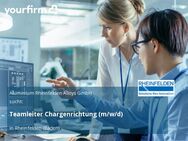 Teamleiter Chargenrichtung (m/w/d) - Rheinfelden (Baden)