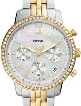 Fossil Chronograph NEUTRA ES5216, Quarzuhr, Armbanduhr, Damenuhr, Edelstahlarmband, analog, Tag