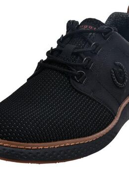bugatti Schnürschuh, Freizeitschuh, Halbschuh, Schnürer mit Kontrastbesatz an der Ferse