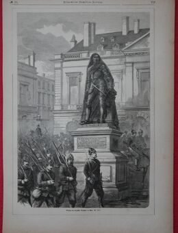 Einzug der deutschen Truppen in Metz., Frankreich , 1870/71 ,Grafik , M58 - Görlitz
