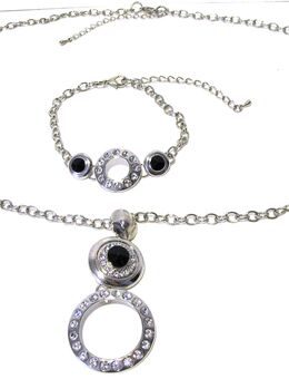Schmuckset: Kette+Anhänger+Armband Swarovski Elements Chiara Ambra Modeschmuck - NEU - Biebesheim (Rhein)