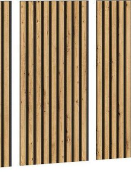 INOSIGN Wandpaneel Silencio, 3er Set, je 40 x 80 cm, inkl. 3 Abschlussleisten, BxL: 40x80 cm, (3-tlg) Akustikpaneel, Paneel, Lamellenwand