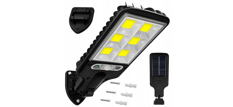 Solarlampe mit Bewegungssensor Lichtsensor komplett Set - Wuppertal