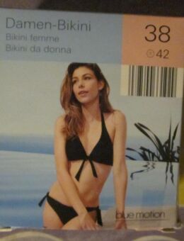 Gr. 38: Bikini, schwarz "blue motion", neu, 7,- - München