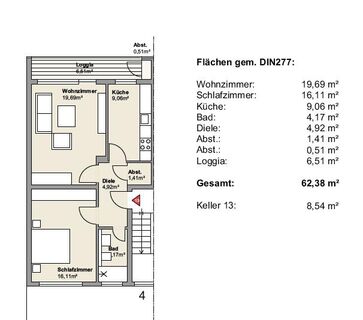 Gemütliche 2-Zimmer Wohnung mit Balkon in Köln!