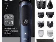 Braun Haarschneider Braun All-in-One Series 7, 11-in-1 Groomingset, 120 Min Akku, SkinGuard-Technologie, AquaGrip für Unterwassernutzung