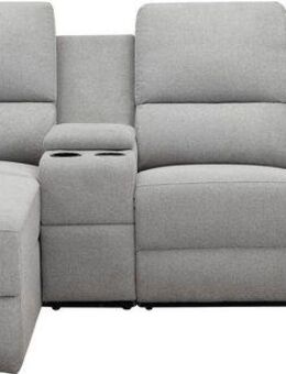 Home affaire Ecksofa NAPORI Multimediasofa, 3er Kinosessel XXL, L-Form, 3 Bezugsstoffe, Kinosofa mit Relaxfunktion, Getränkehalter, Staufach und Staukasten