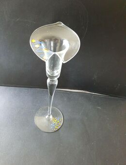 Kerzenständer Glas ca. 30cm hoch modernes Design - Essen