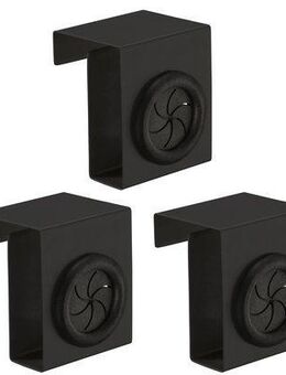 WENKO Handtuchhaken Push, (Set, 3-St), Edelstahl, matt