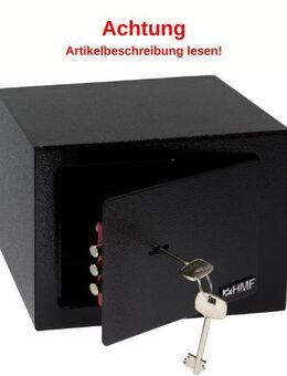 HMF Safe Tresor klein mit Schlüssel Möbeltresor schwarz #2364 - Birkenfeld (Baden-Württemberg)