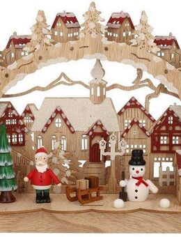 Myflair Möbel & Accessoires LED Schwibbogen Weihnachtsdeko (1-tlg), aus Holz, mit LED Beleuchtung, Höhe ca. 27 cm