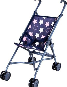 Knorrtoys® Puppenbuggy Sim - star blue pink