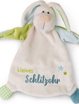 Nici Schmusetuch My First NICI Kollektion, Hase, Kleines Schlitzohr, mit aufgestickten Augen