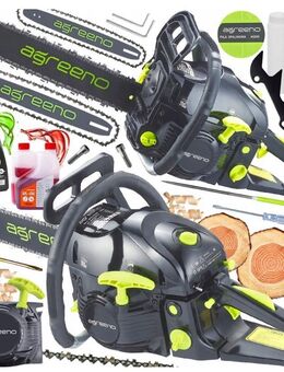 AGREENO Forst – Die ultimative Benzin-Kettensäge für 2024 XXL Starter Set - Wuppertal