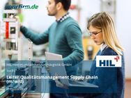 Leiter Qualitätsmanagement Supply Chain (m/w/d) - Düsseldorf
