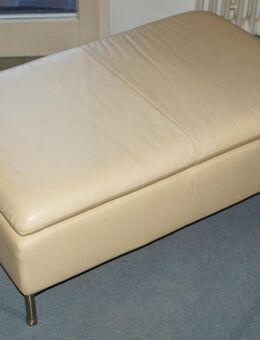 ITALIENISCHER COUCH HOCKER - ECLEDER BEIGE - GEPOLSTERT - WIE NEU - Stuttgart