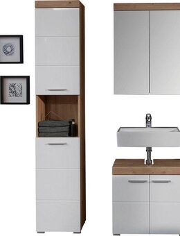 INOSIGN Badmöbel-Set Avena, (Set, 3-St), Badmöbel - Hochschrank, Waschbeckenunterschrank und Spiegelschrank