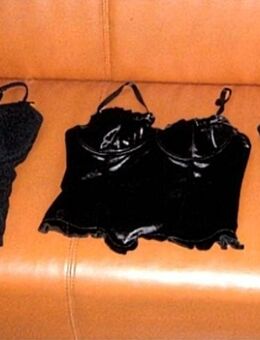 10 Corsagen Gr. XS S / 34 36 Körbchen B / C Satin + Baumwolle Schwarz + Beige / Gold je ab 15 € - überwiegend NEU + UNGETRAGEN! - Schladen-Werla